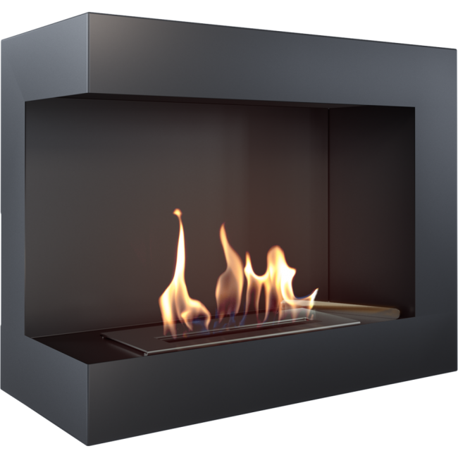 Bioethanol-Kamin DELTA 600 TÜV, links, mit Dekosteinen – Bild 5