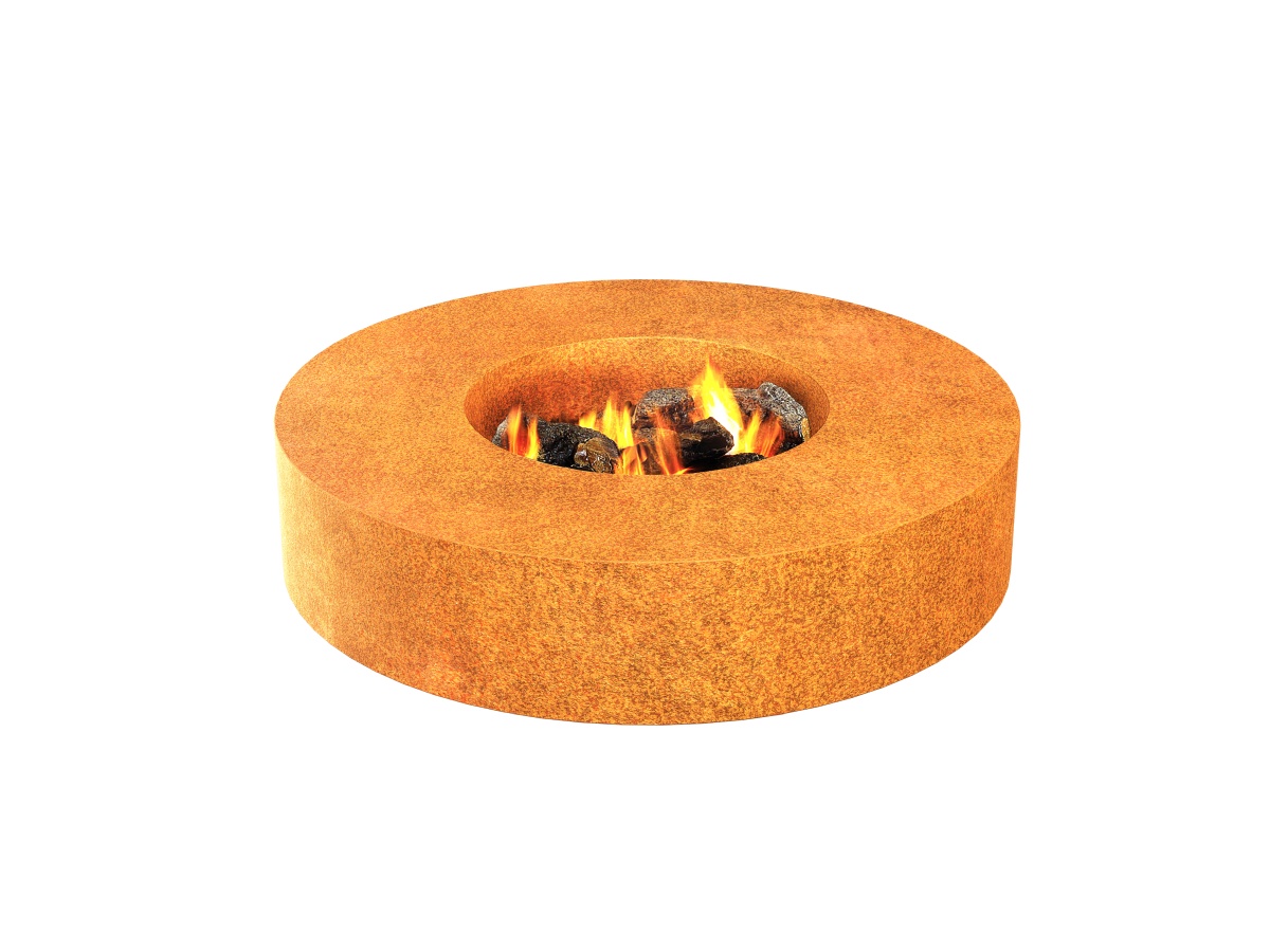 Vrtni kamin/kurišče Corten SOMBRERRO 1