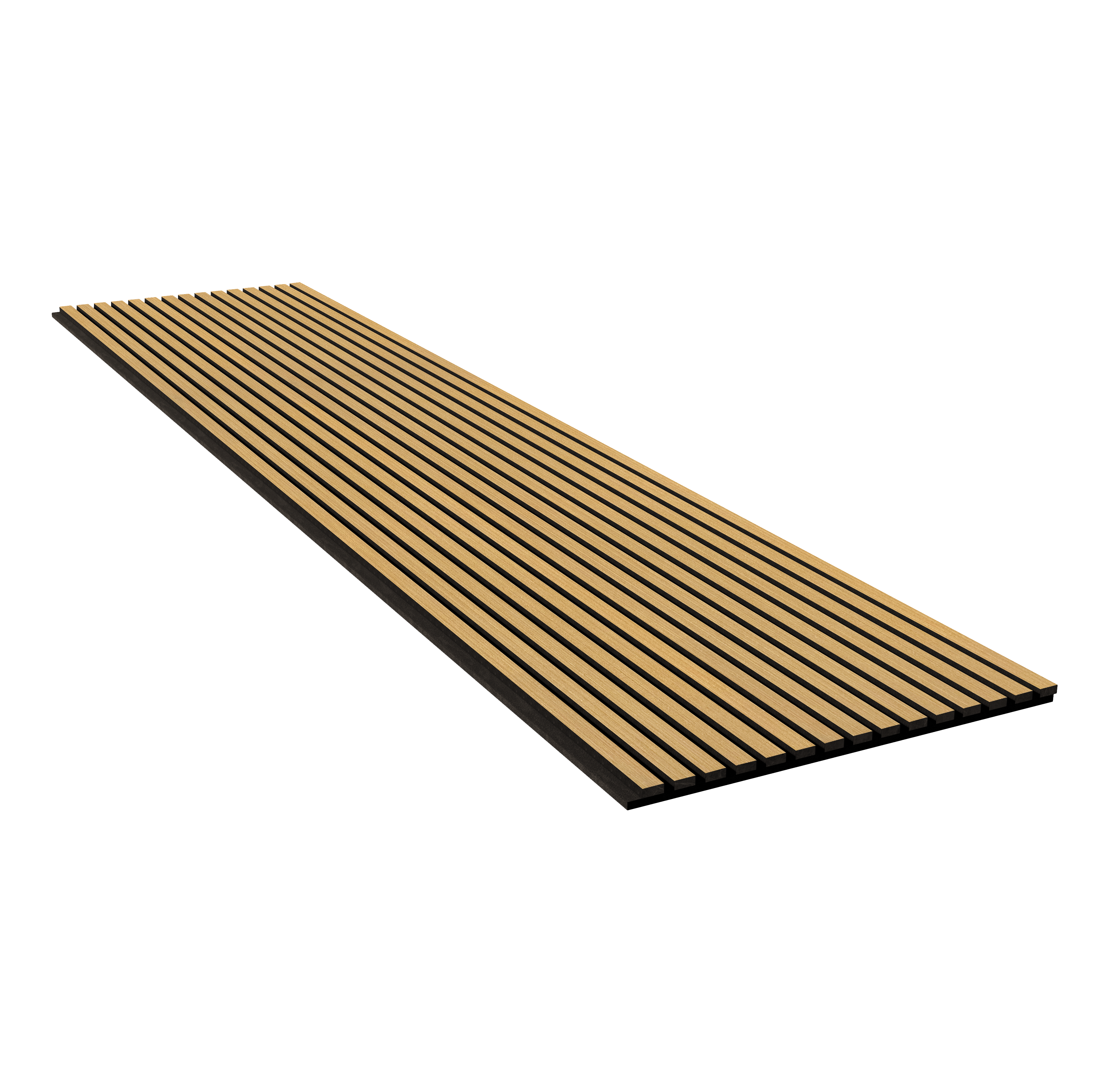 DELUX Akustični leseni paneli 300x60 cm - Oljen/Temni Hrast - Slika 2